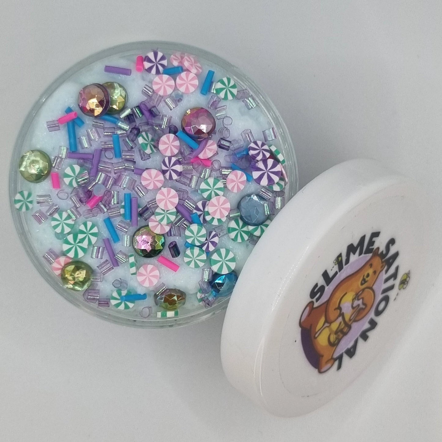 Winter Wonderland Bubblegum Scented Cloud & Clear Slime